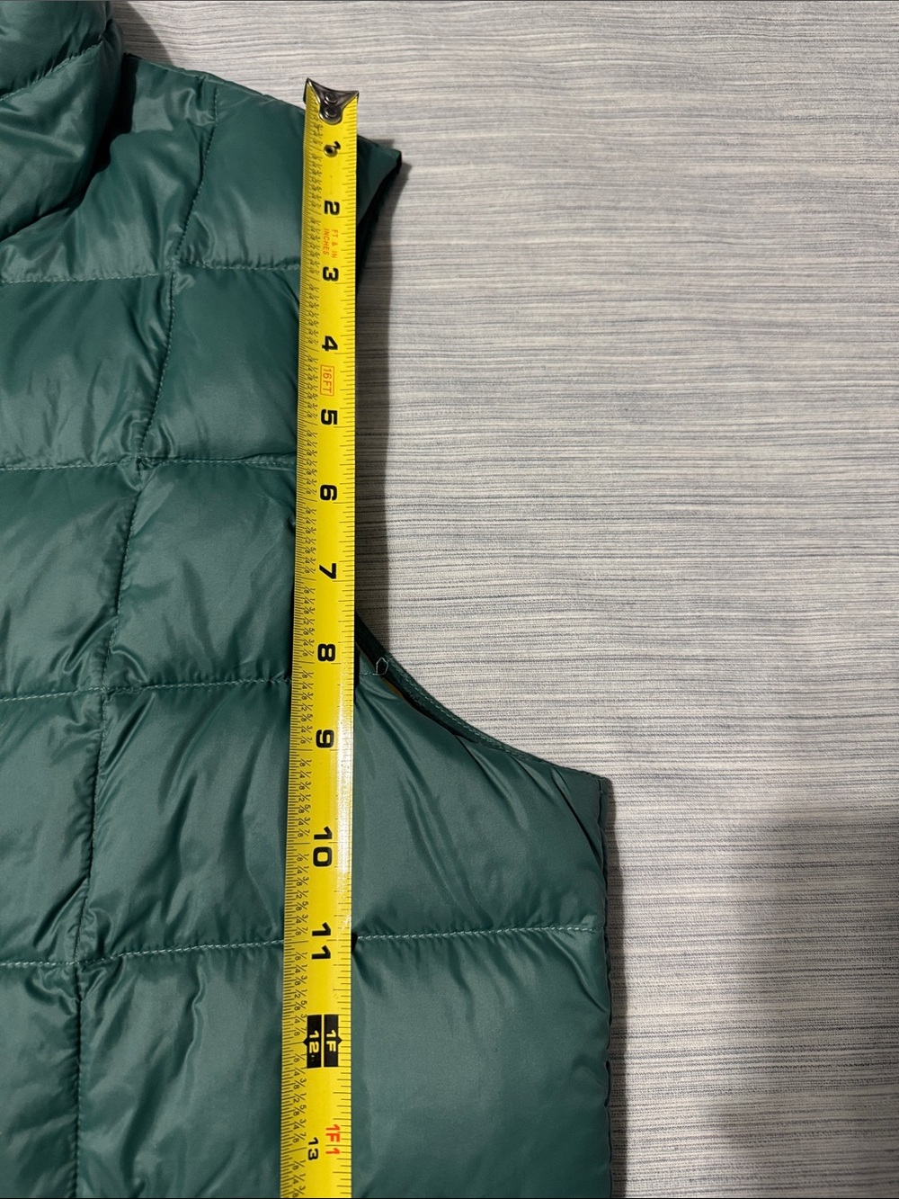 REI Co-op 650 Down Vest Womens Large Teal Green Mustard Yellow Puffer Full Zip - Picture 7 of 14